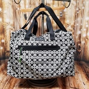 Vera Bradley Go Wild Retired Pattern Canvas Weekender Travel Bag Large